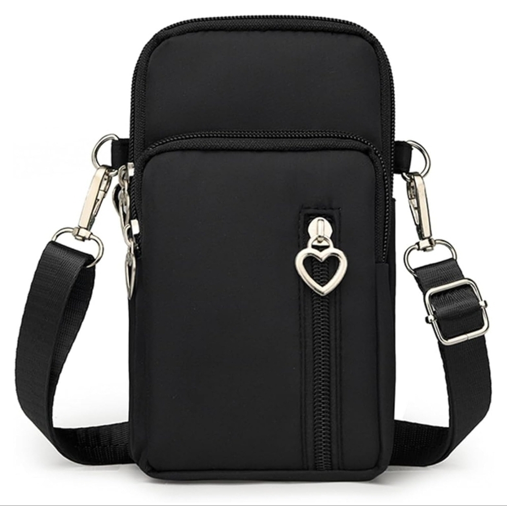 Crossbody Bag Cell Phone Sleeve Concert Venue Bag Adiustable Strap Arm Wrist NWT